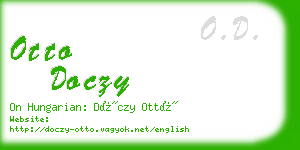 otto doczy business card